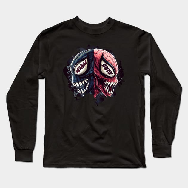 VENOM X Spider Man Long Sleeve T-Shirt by Pixy Official